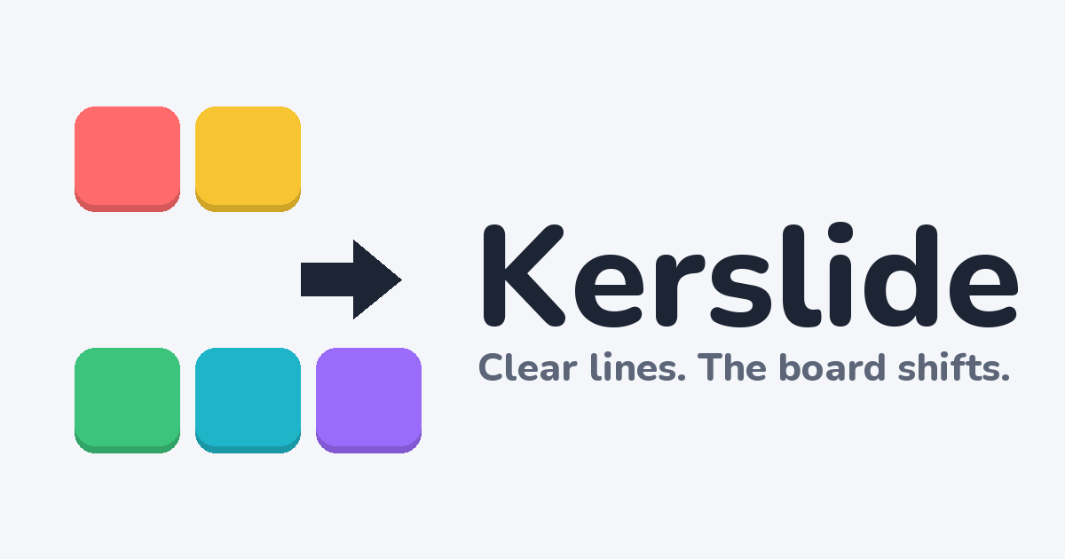 Kerslide logo on a light background