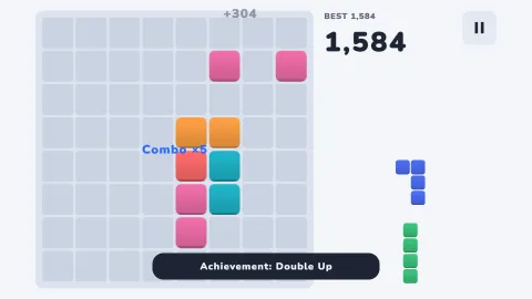 Desktop: a board in the middle of a game